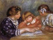 Pierre Renoir The Lesson Sweden oil painting artist